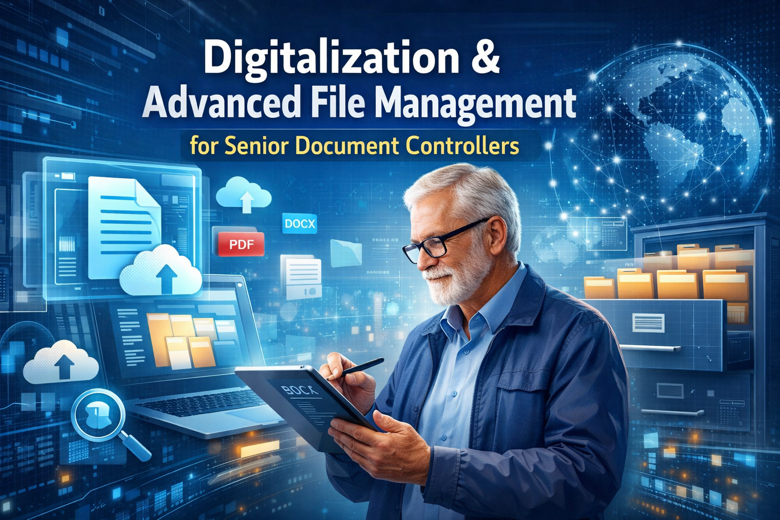 Digitalization and Advanced File Management for Senior Document Controllers
